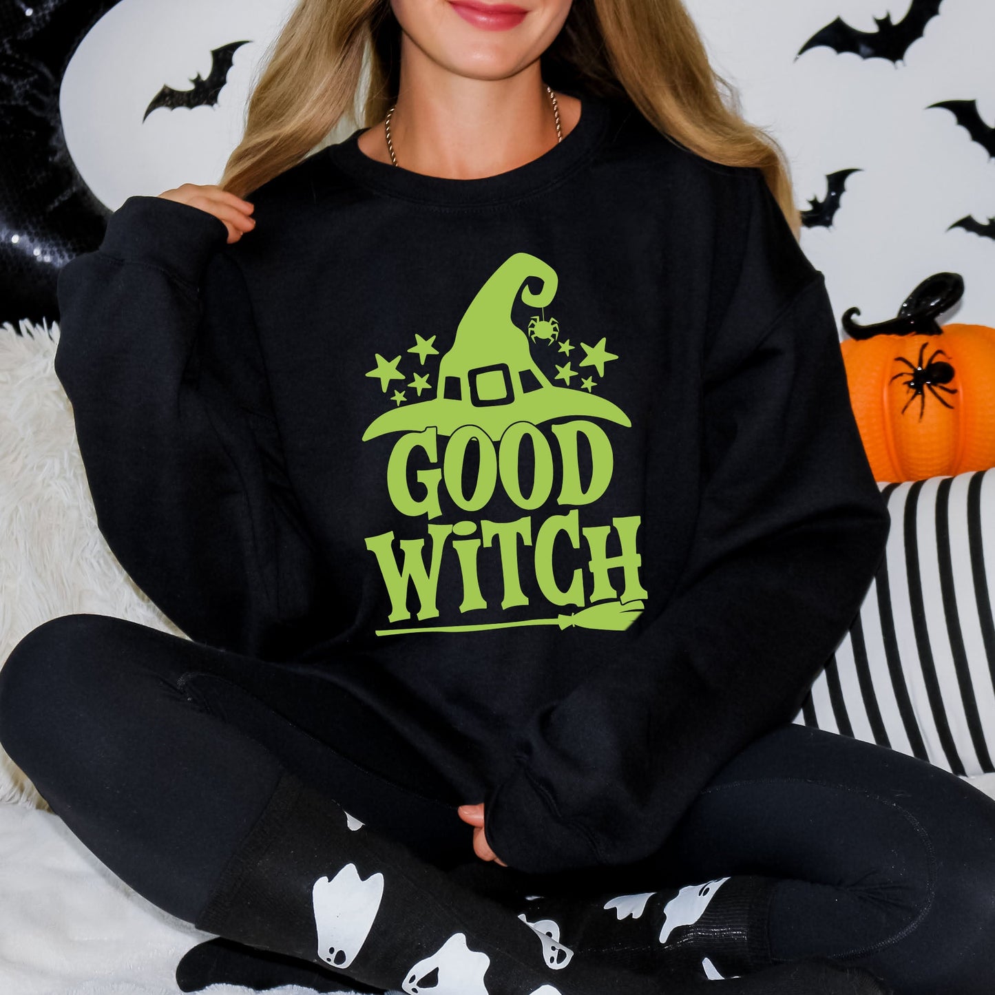 Good Witch Broom | Sweatshirt