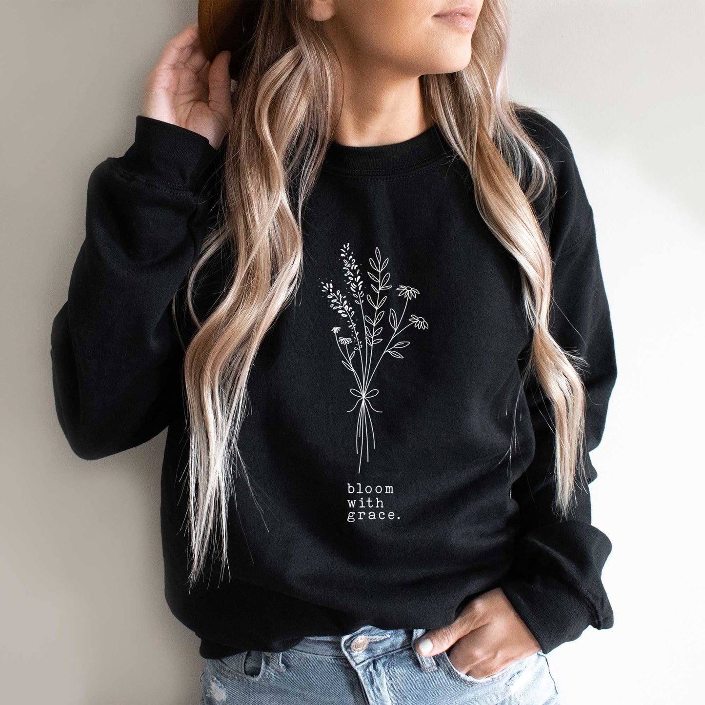 Bloom With Grace Bouquet | Sweatshirt