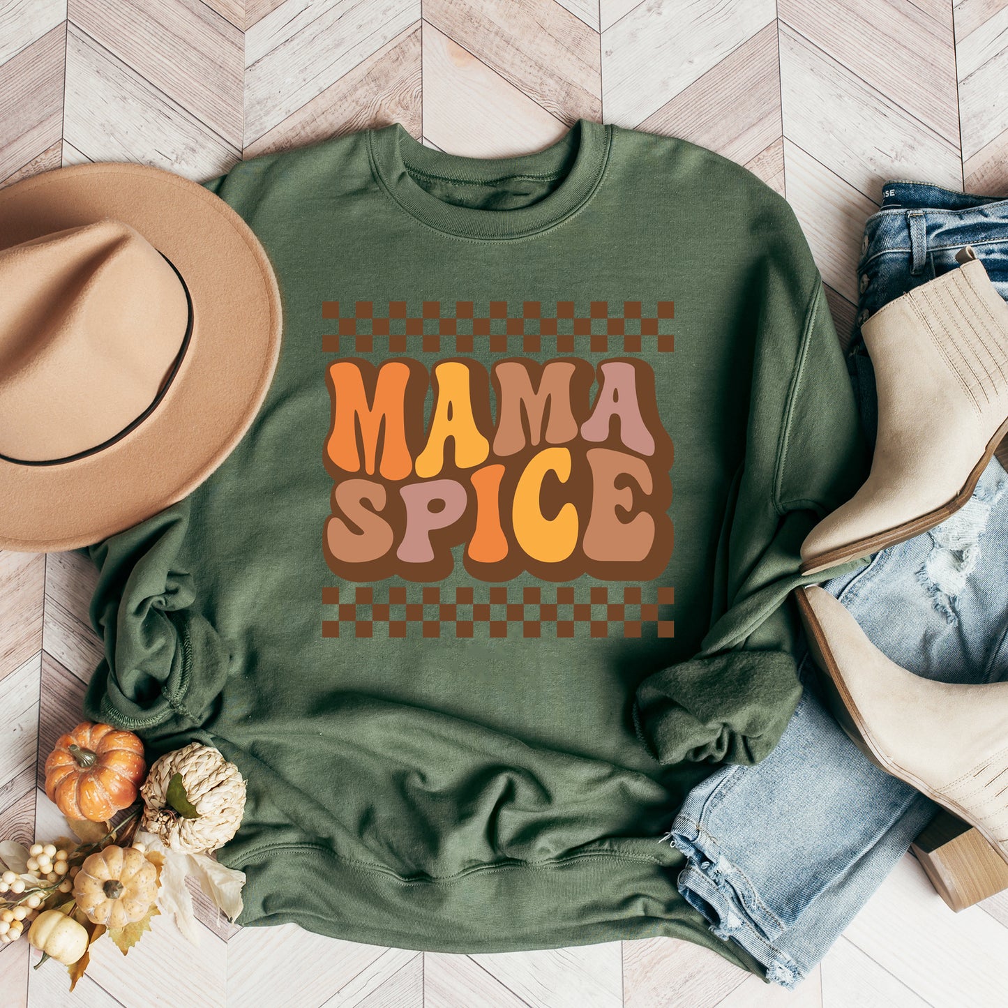 Mama Spice Checkered | Sweatshirt