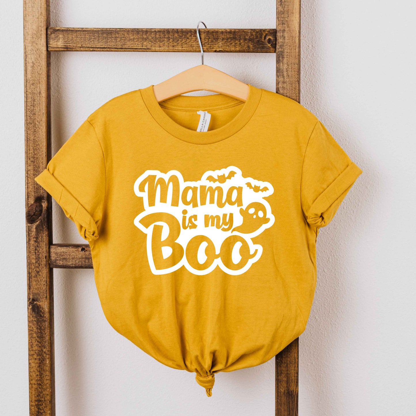 Mama Is My Boo Ghost | Youth Graphic Short Sleeve Tee