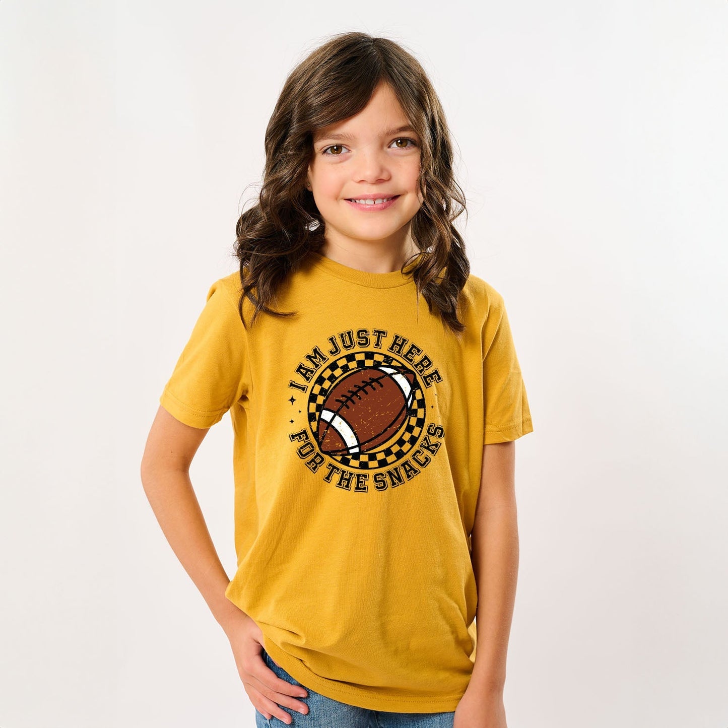 I Am Just Here For The Snacks | Youth Graphic Short Sleeve Tee