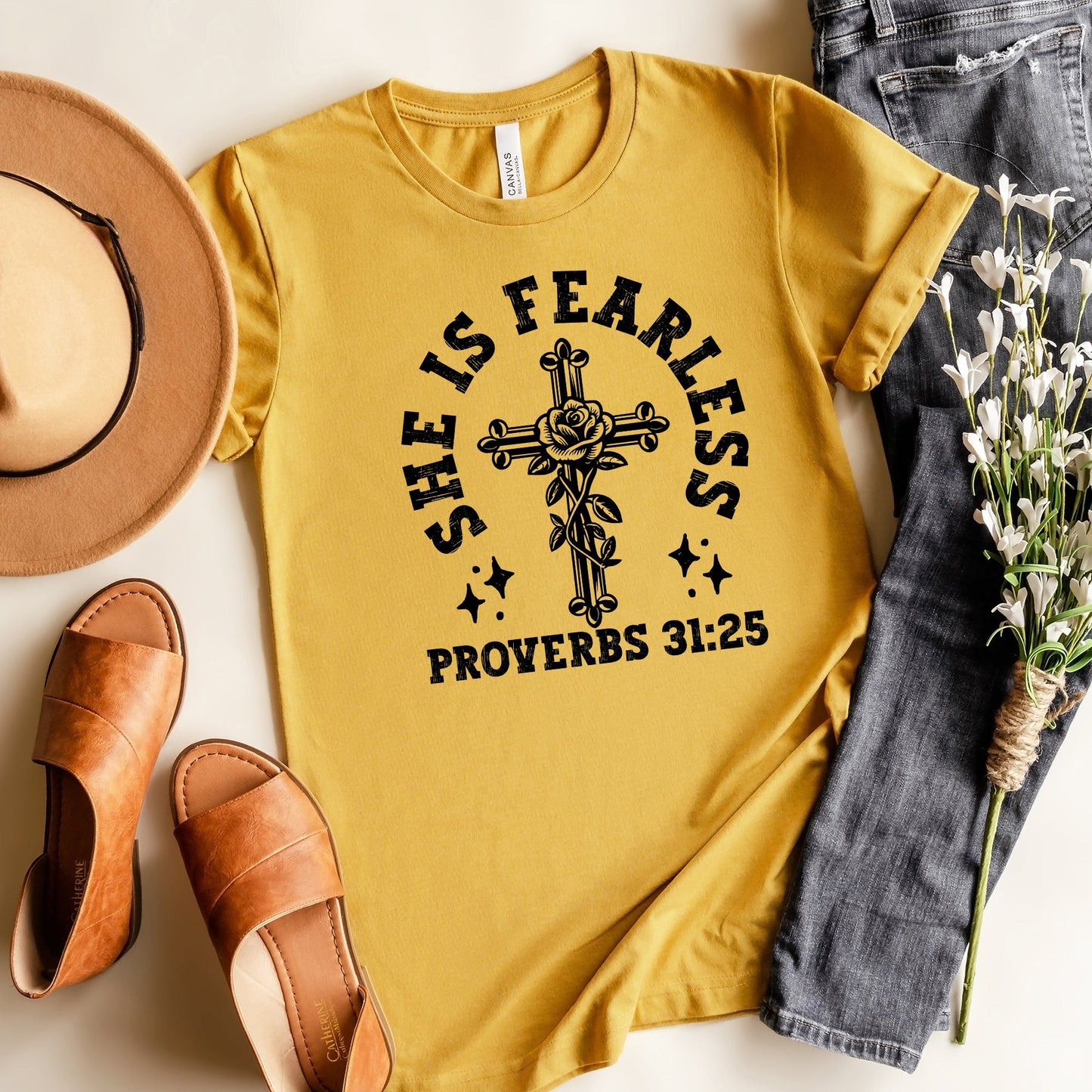She is Fearless | Short Sleeve Crew Neck