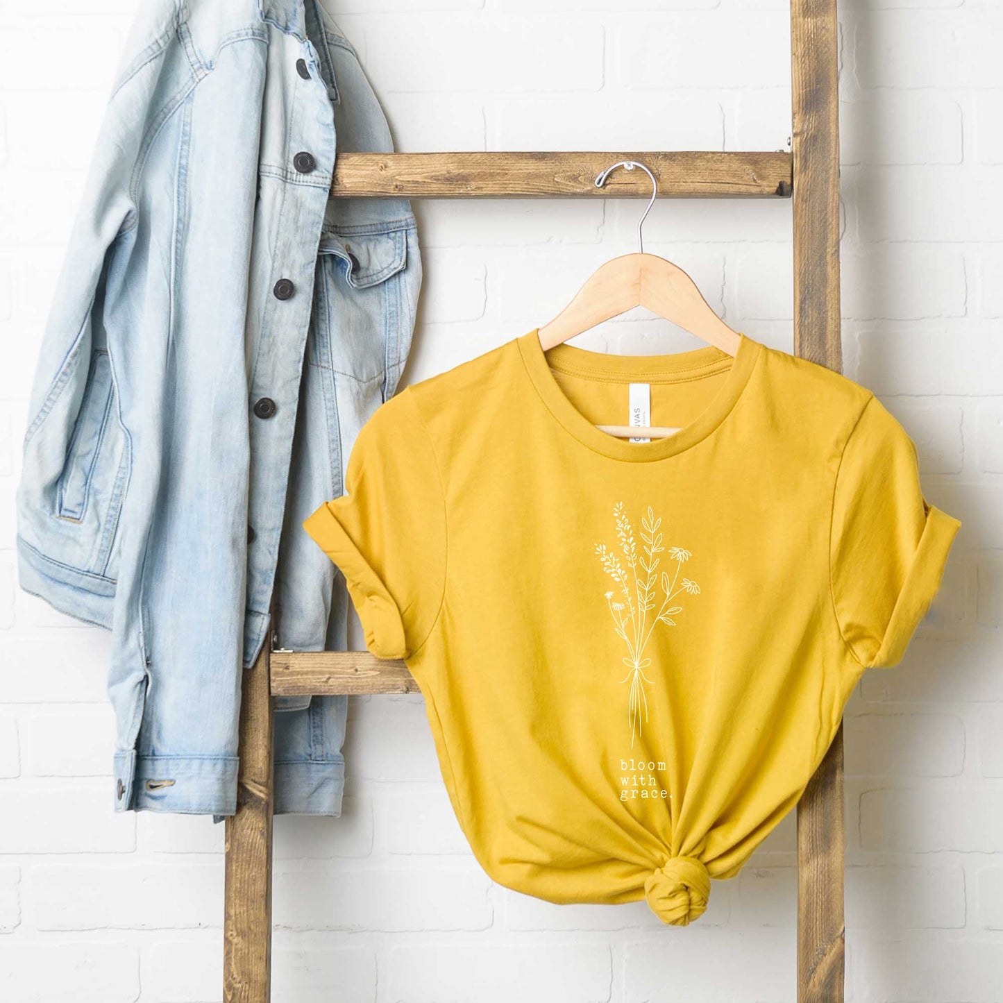 Bloom With Grace Bouquet | Short Sleeve Crew Neck