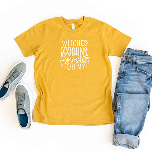 Witches Goblins Ghosts | Youth Short Sleeve Crew Neck