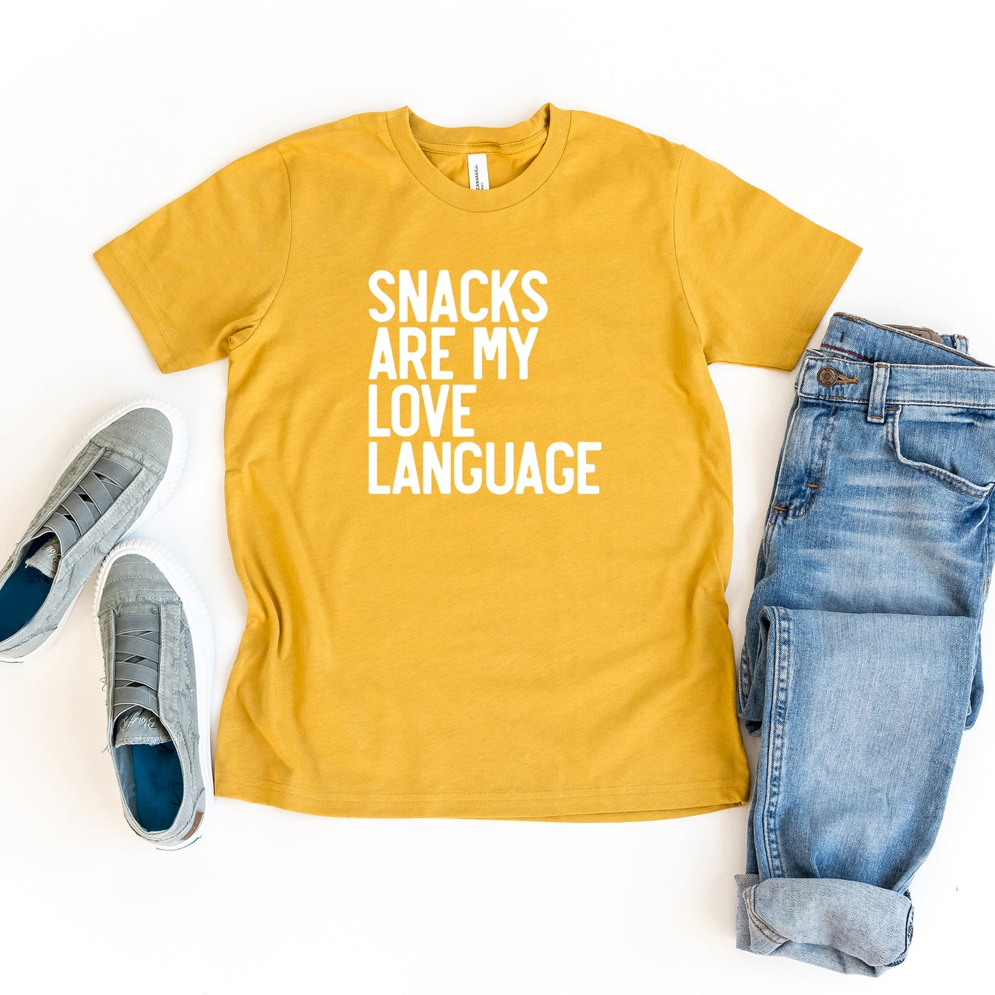 Snacks Are My Love Language | Youth Short Sleeve Crew Neck