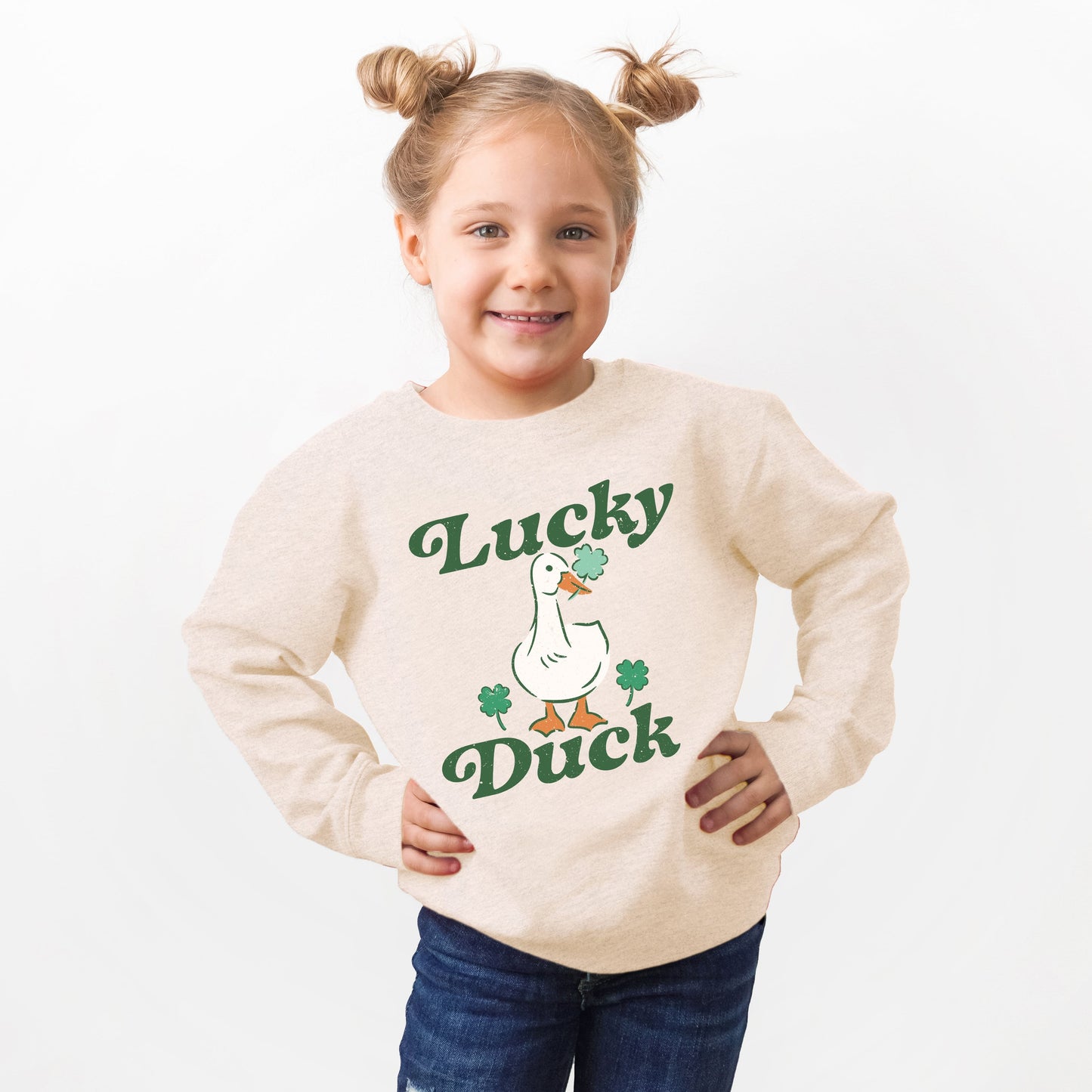 Lucky Duck | Toddler Graphic Sweatshirt