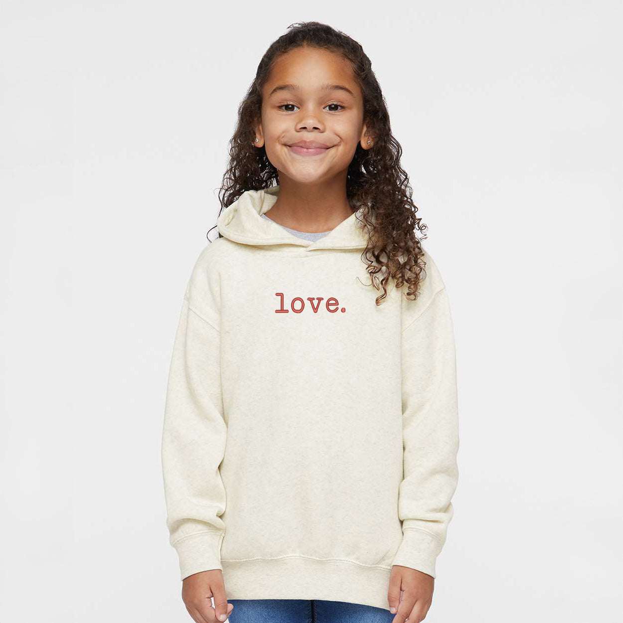 Embroidered Love Typewriter | Toddler Graphic Hoodie