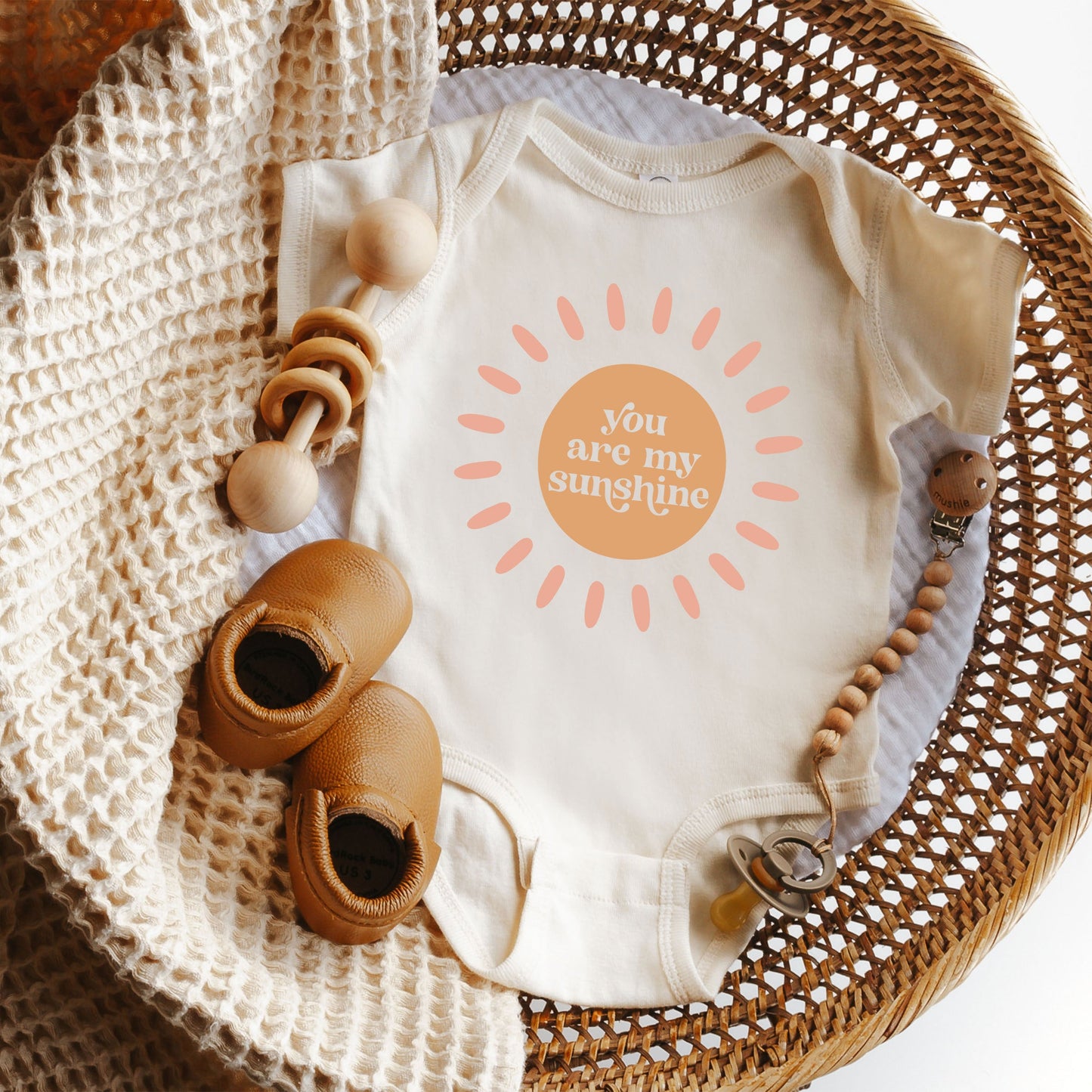 You Are My Sunshine Kids | Baby Graphic Short Sleeve Onesie