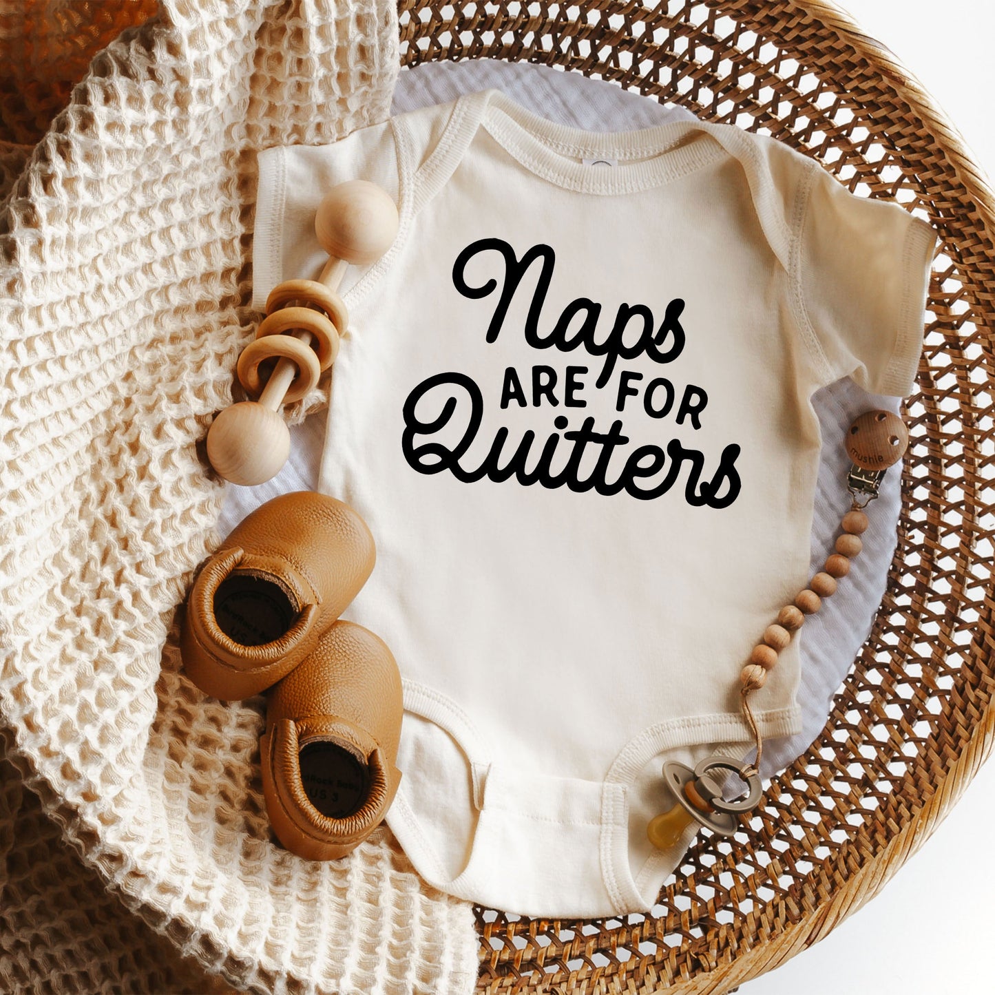 Naps Are For Quitters | Baby Graphic Short Sleeve Onesie