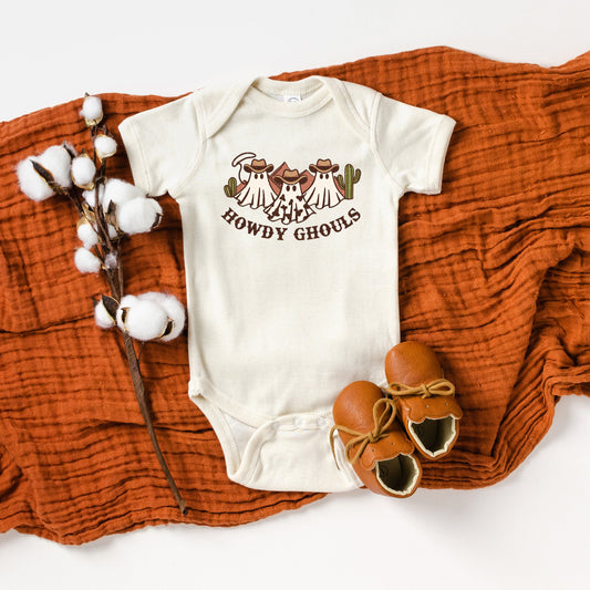 Howdy Ghouls Trio | Baby Graphic Short Sleeve Onesie