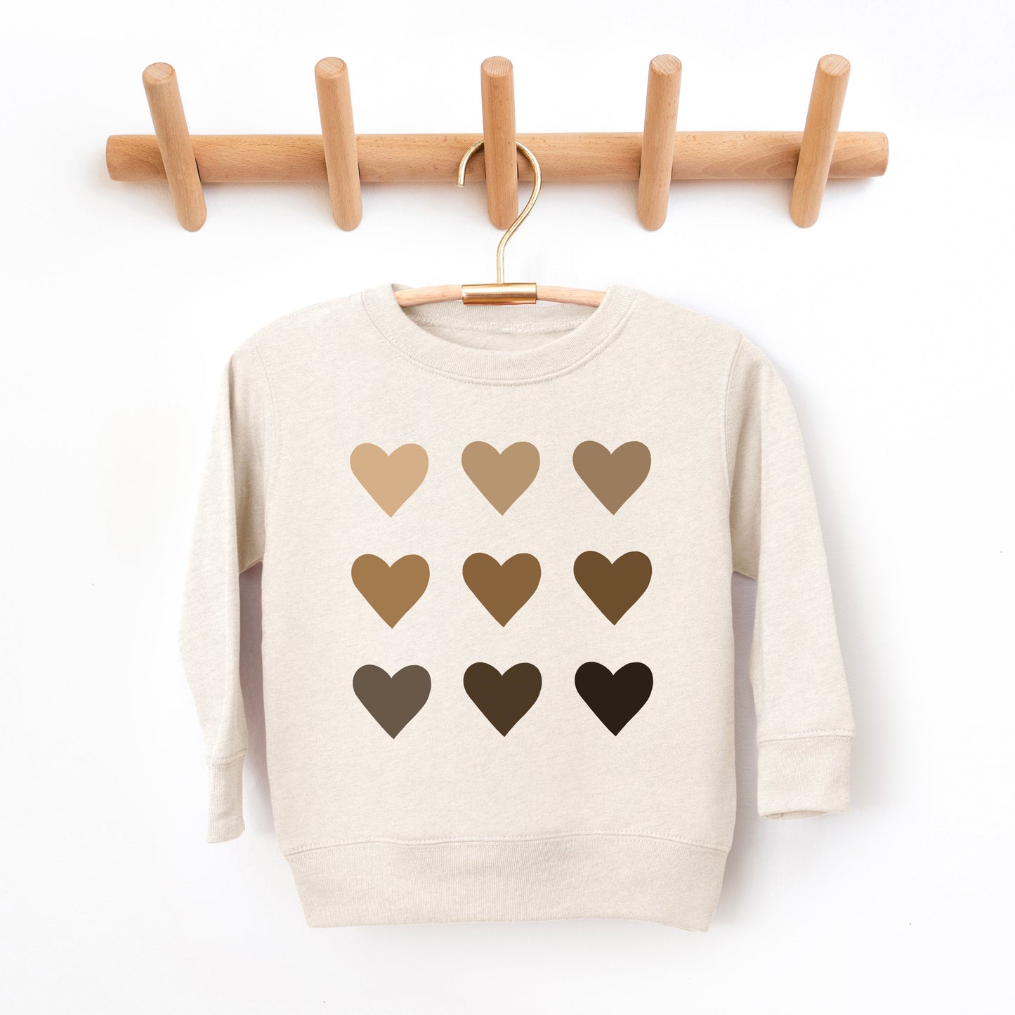 Melanin Hearts | Toddler Graphic Sweatshirt