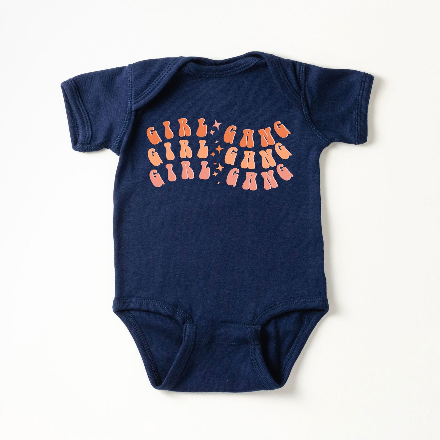 Girl Gang Wavy | Baby Graphic Short Sleeve Onesie