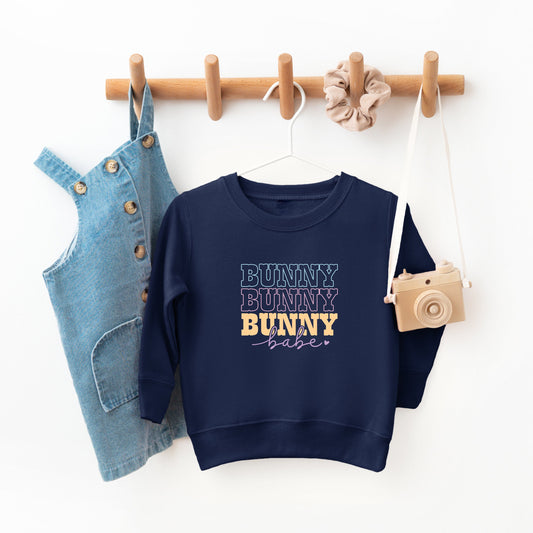 Bunny Babe Cursive | Toddler Sweatshirt