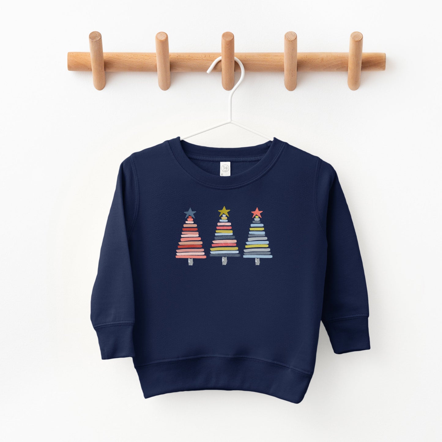 Colorful Christmas Trees | Toddler Sweatshirt