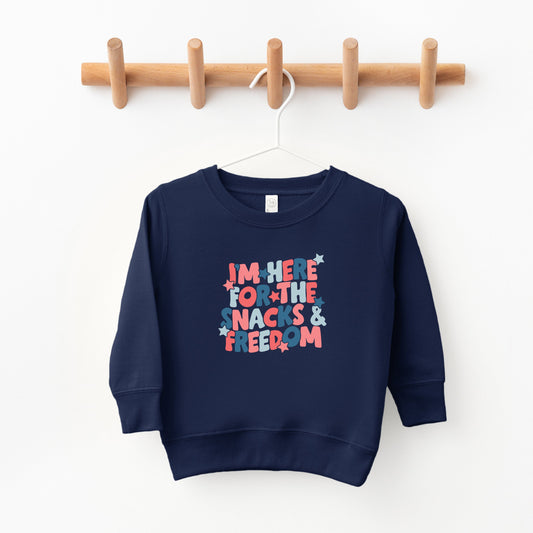 I'm Here For The Snacks | Toddler Sweatshirt