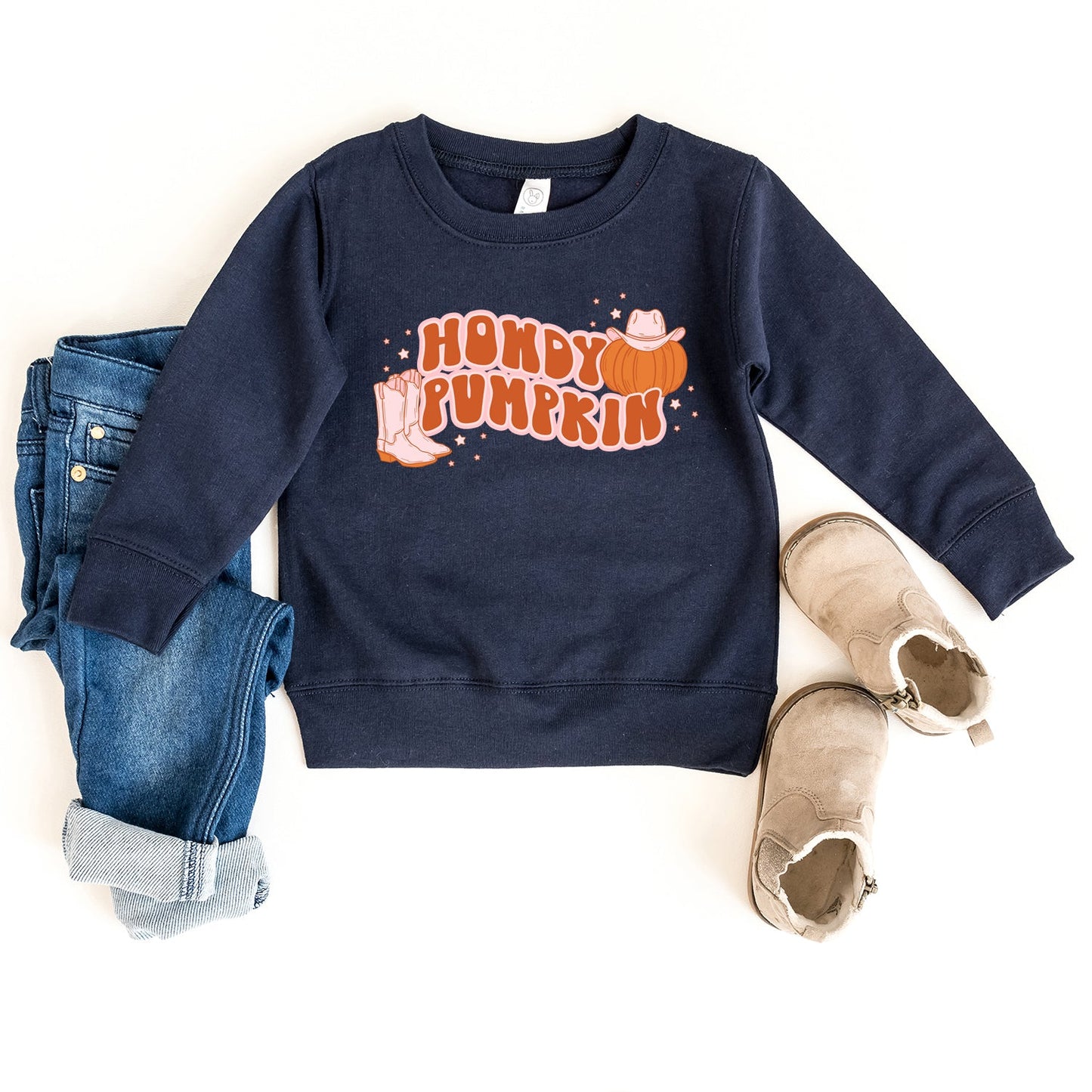Howdy Pumpkin Boots | Toddler Sweatshirt