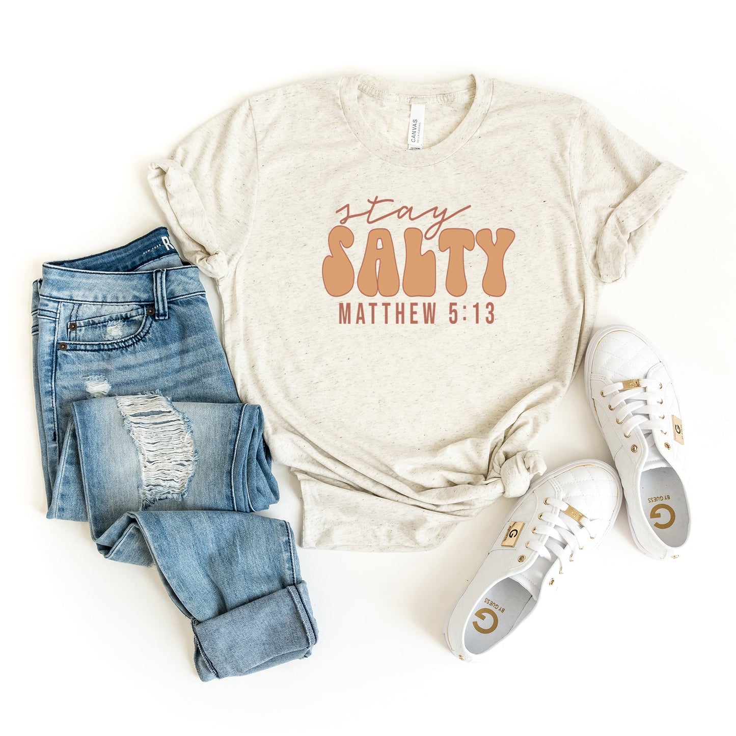 Stay Salty Retro | Short Sleeve Crew Neck
