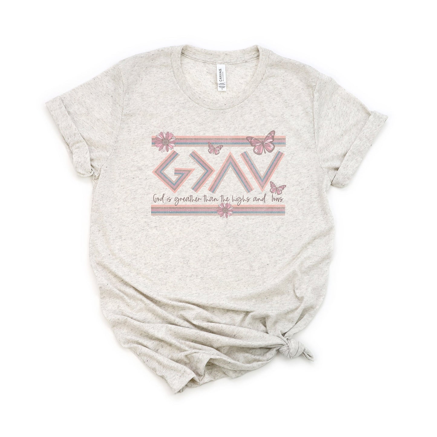 God Is Greater Butterfly | Short Sleeve Crew Neck