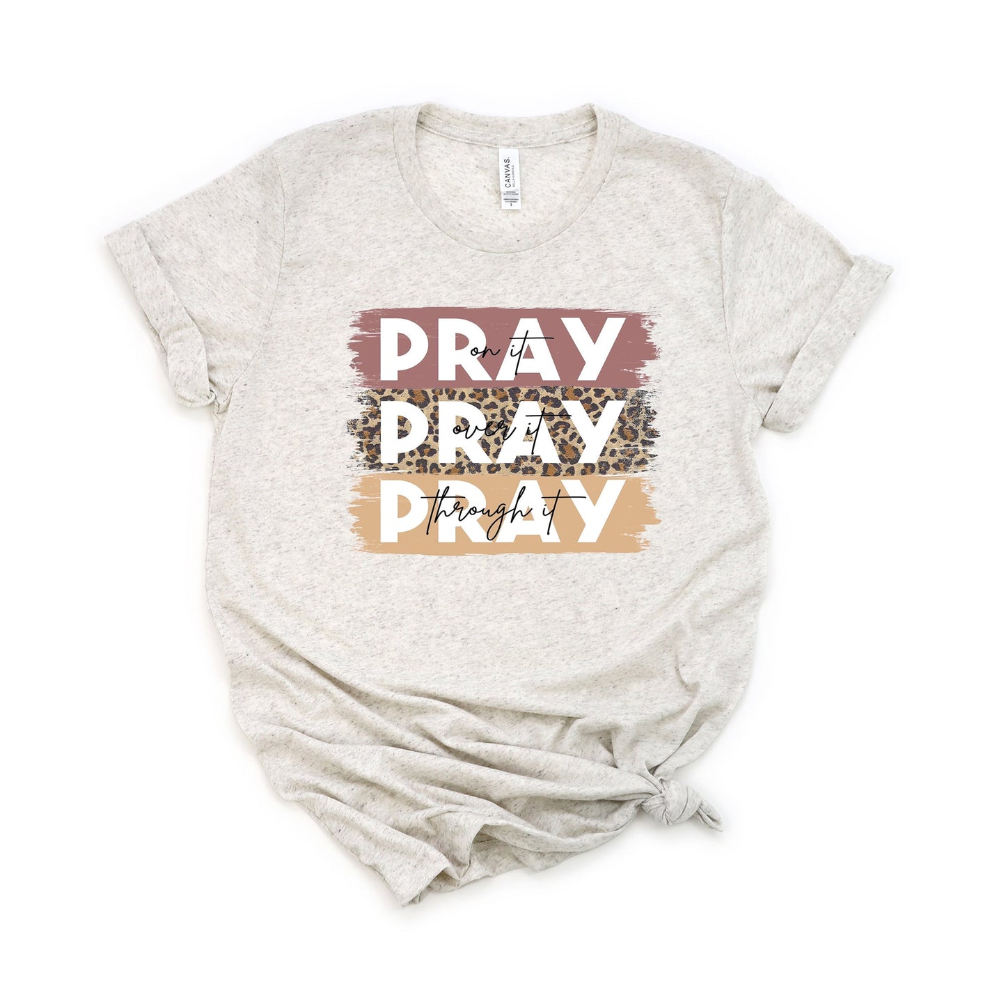 Pray On It Colorful | Short Sleeve Crew Neck