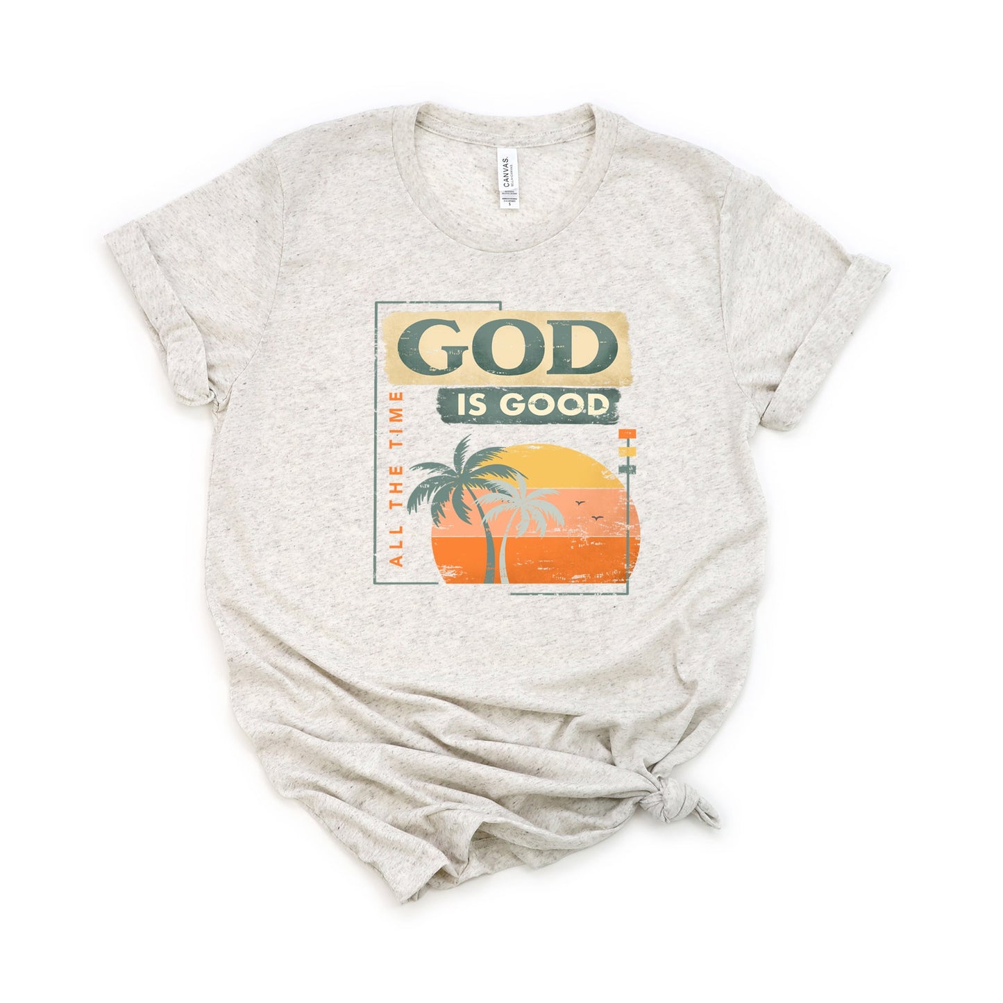 God Is Good Sunset | Short Sleeve Crew Neck