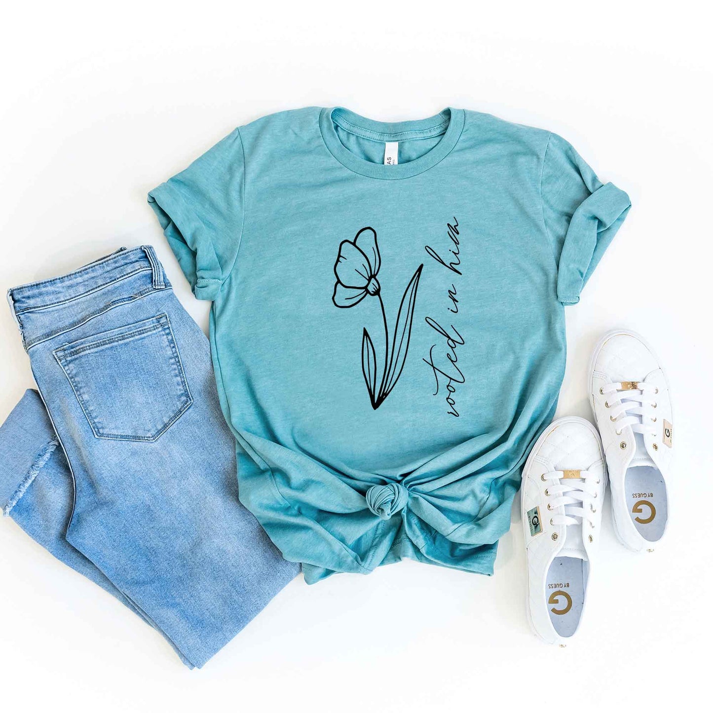 Rooted In Him | Short Sleeve Crew Neck