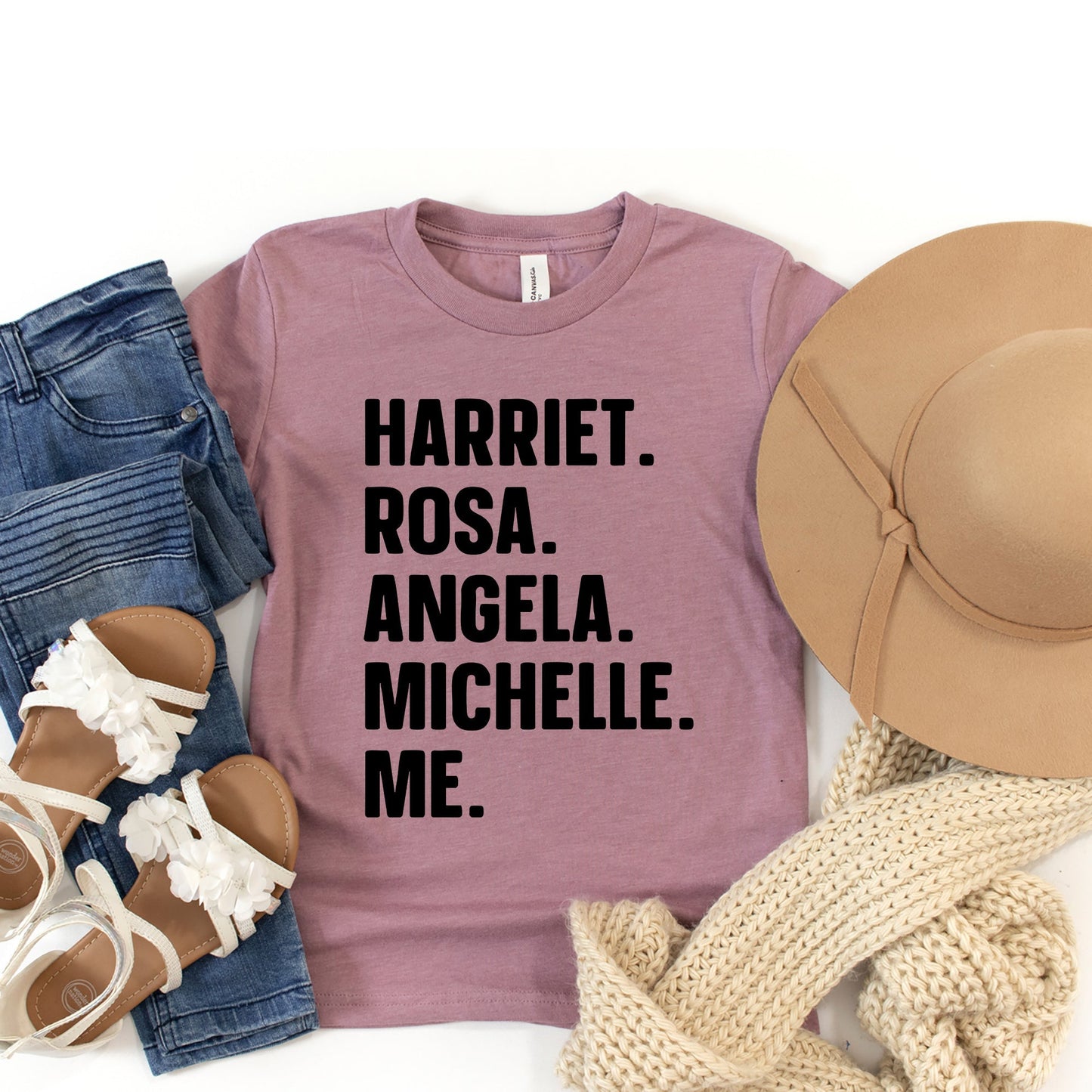Harriet, Rosa, Angela, Michelle, Me | Youth Graphic Short Sleeve Tee