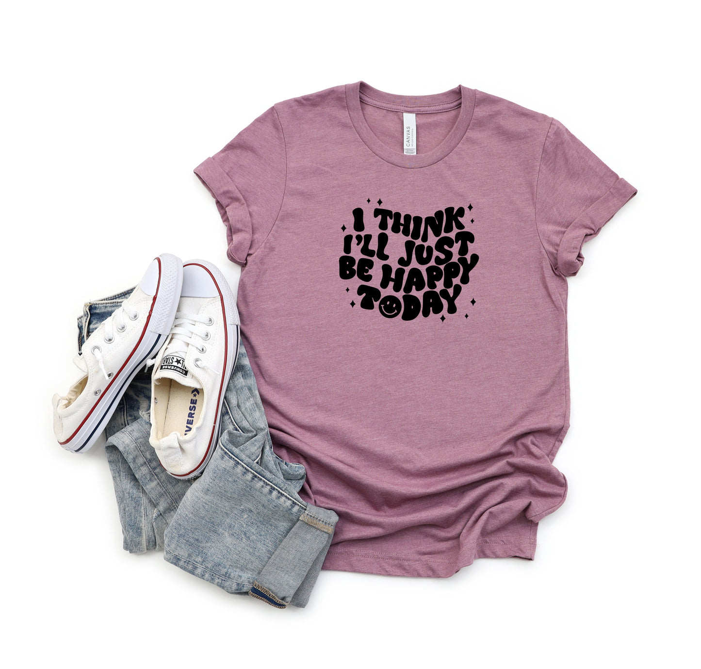 I'll Just Be Happy Today | Youth Short Sleeve Crew Neck
