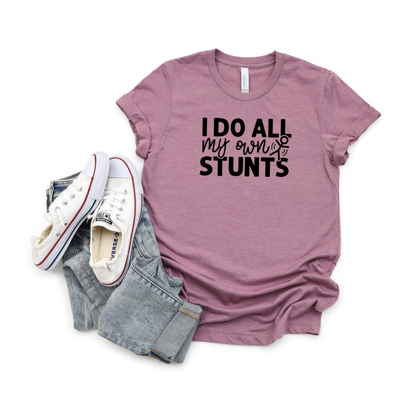 I Do All My Own Stunts | Youth Short Sleeve Crew Neck