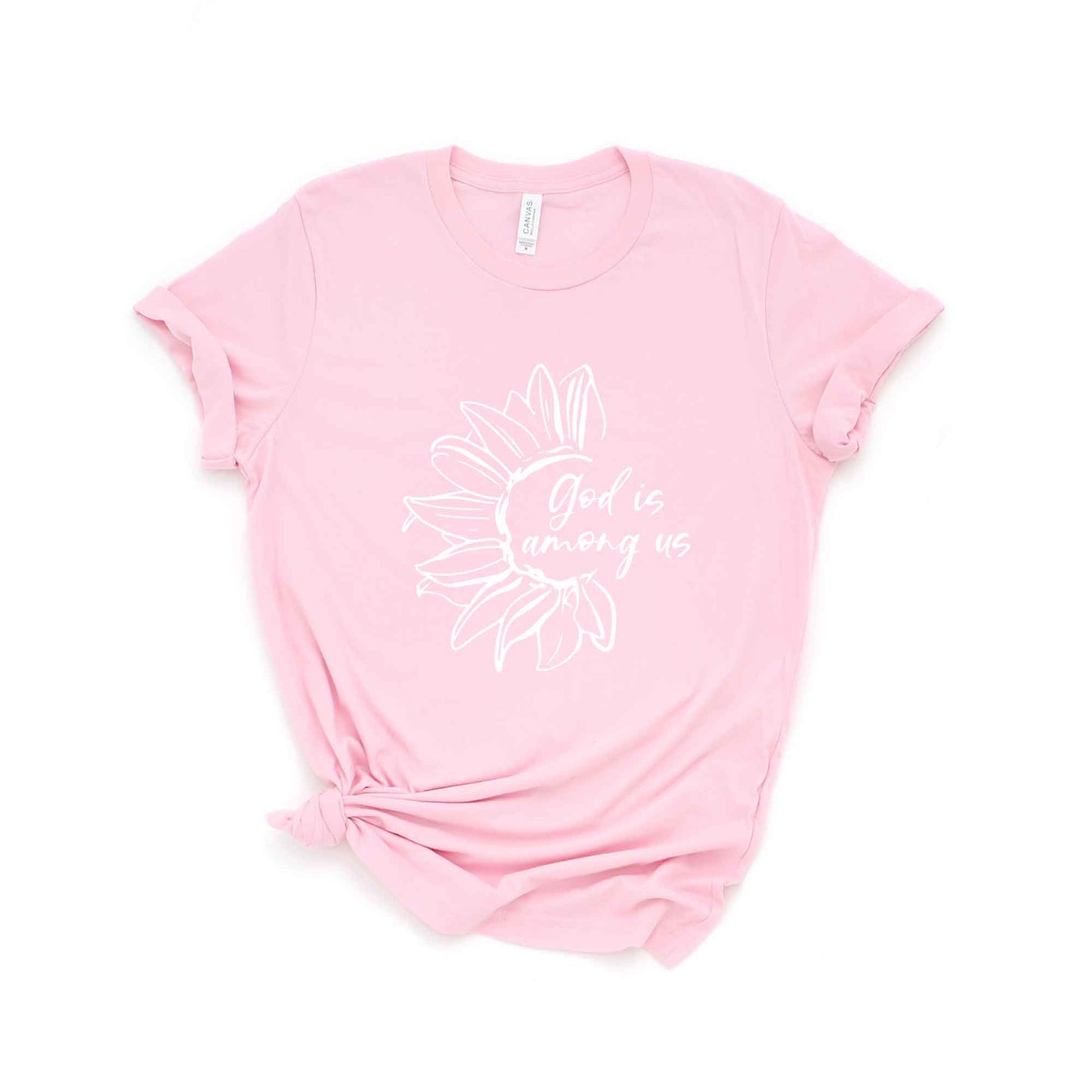God Is Among Us Flowers | Short Sleeve Crew Neck
