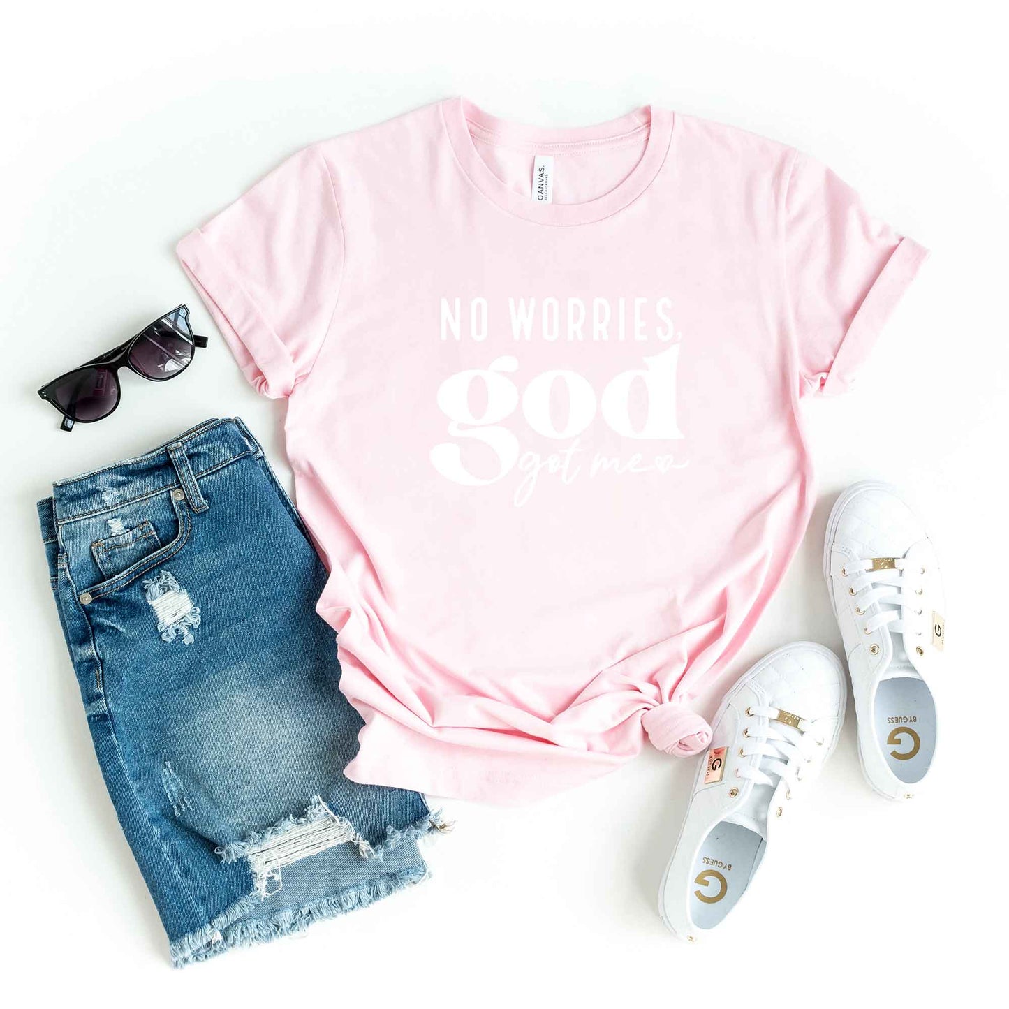 No Worries God Got Me | Short Sleeve Crew Neck