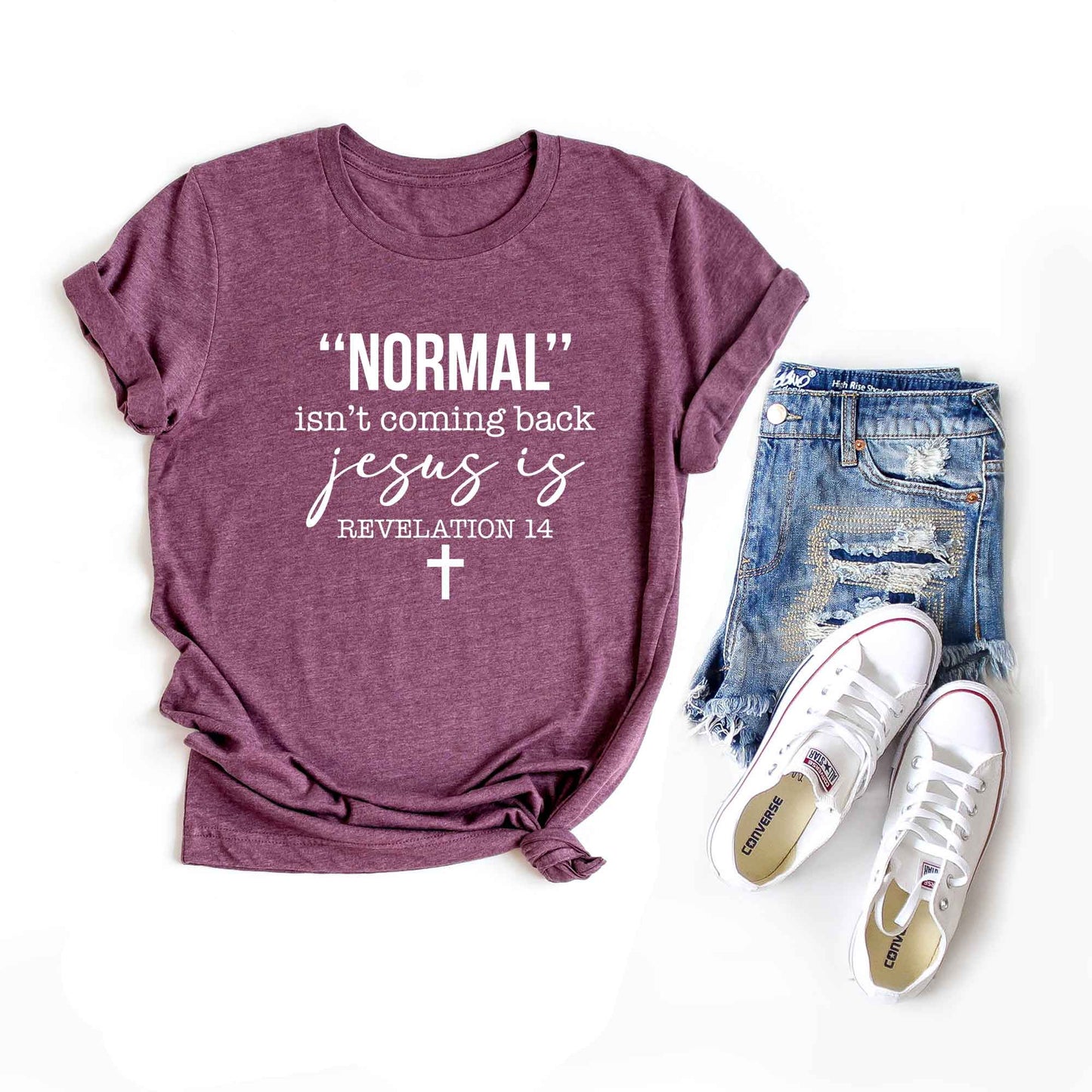 Normal Isn't Coming Back Jesus Is | Short Sleeve Crew Neck