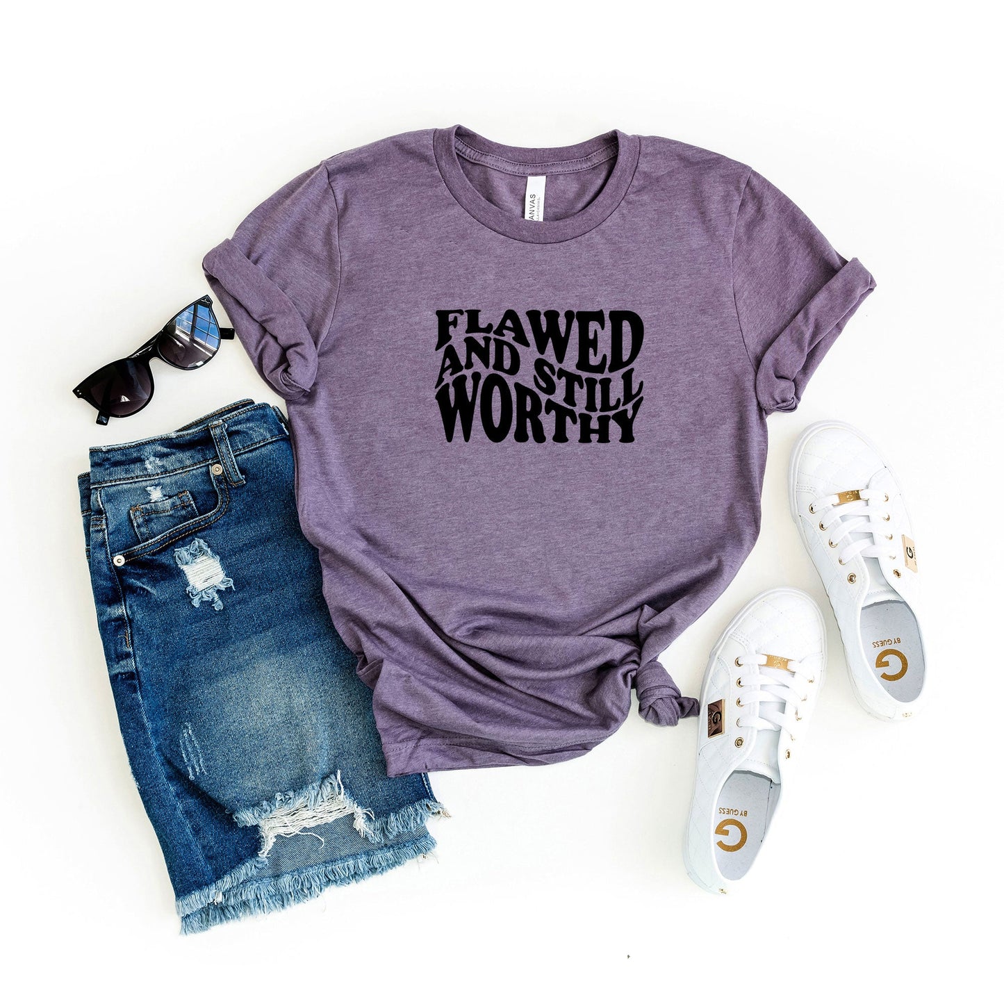 Flawed And Still Worthy | Short Sleeve Crew Neck