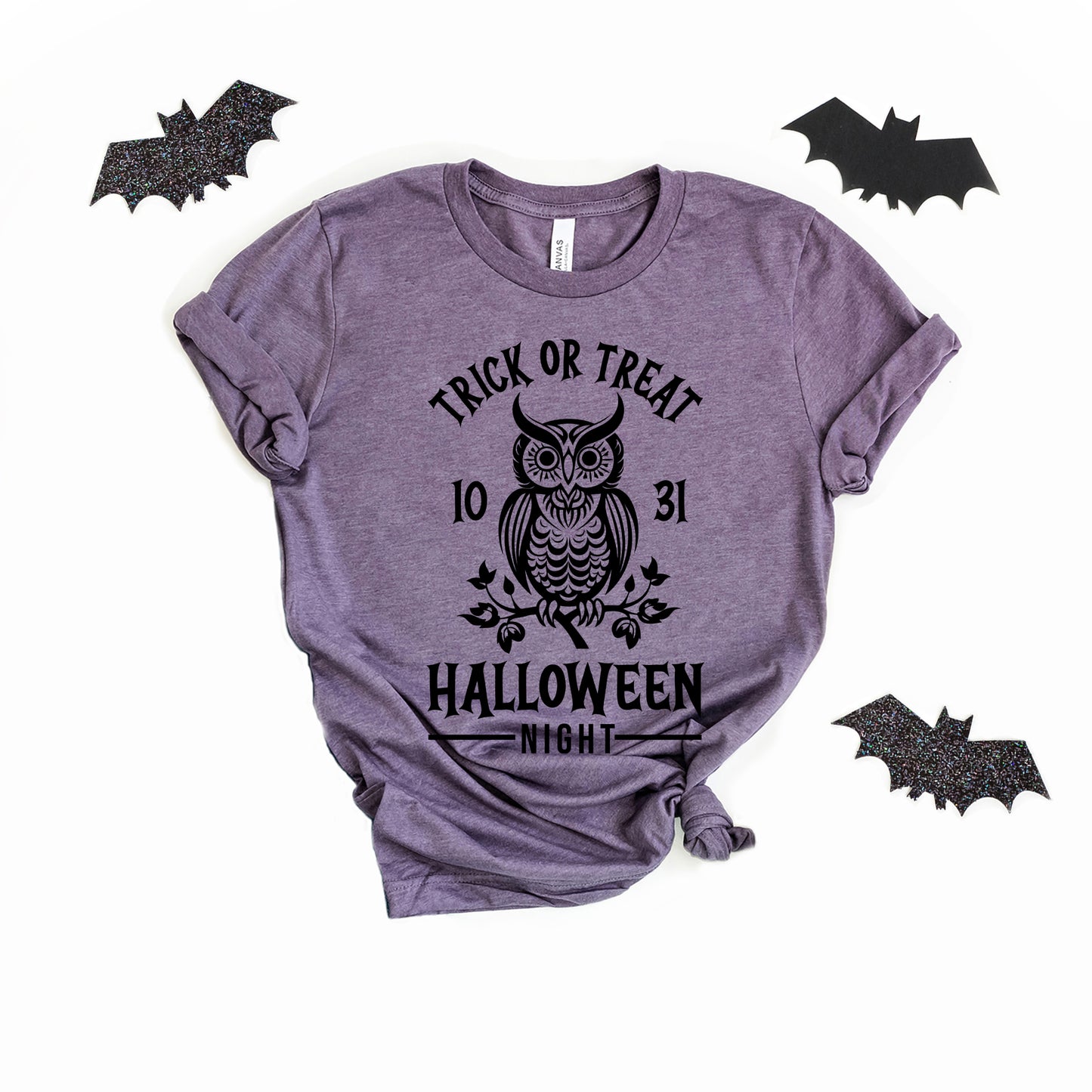 Trick or Treat Owl | Short Sleeve Crew Neck