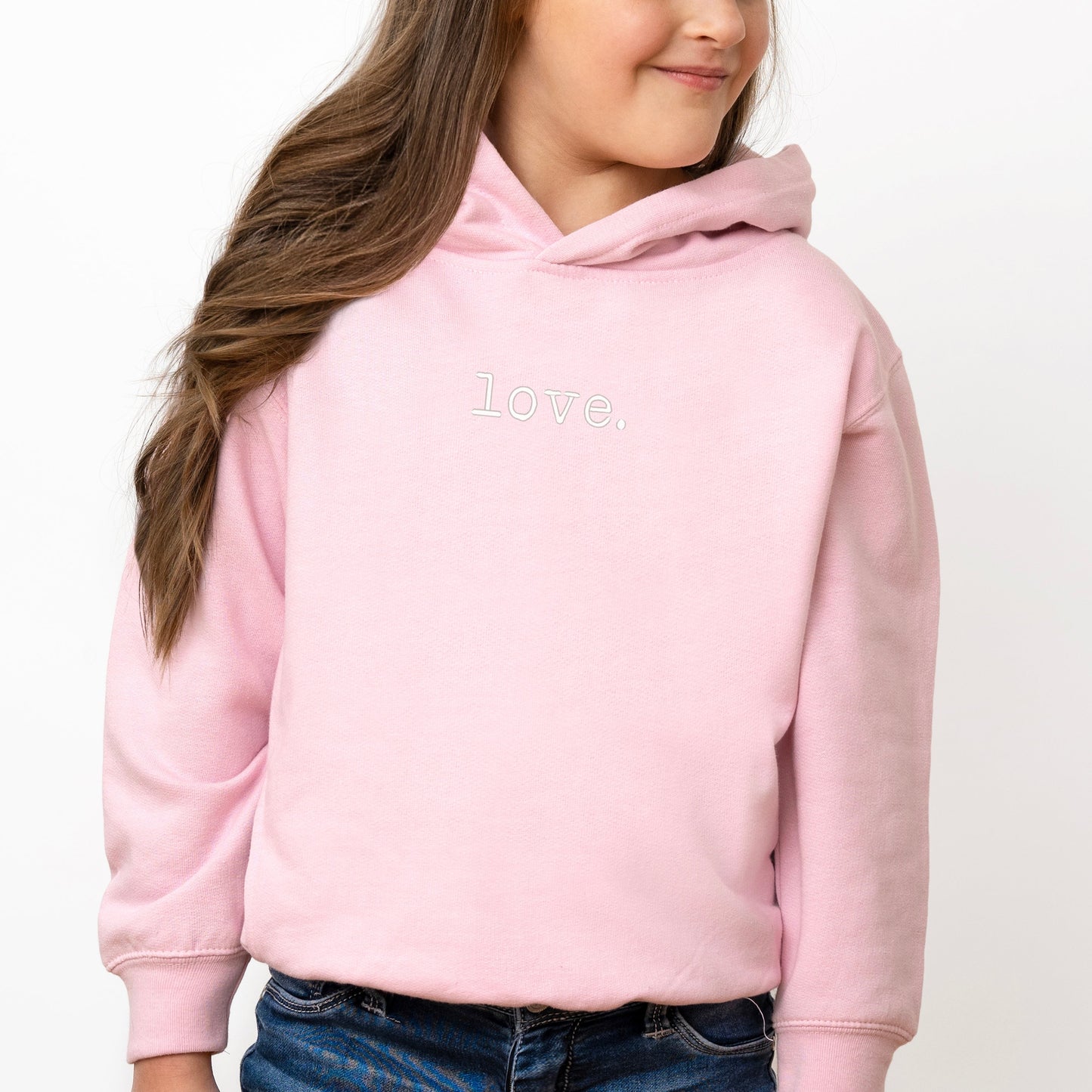 Embroidered Love Typewriter | Toddler Graphic Hoodie