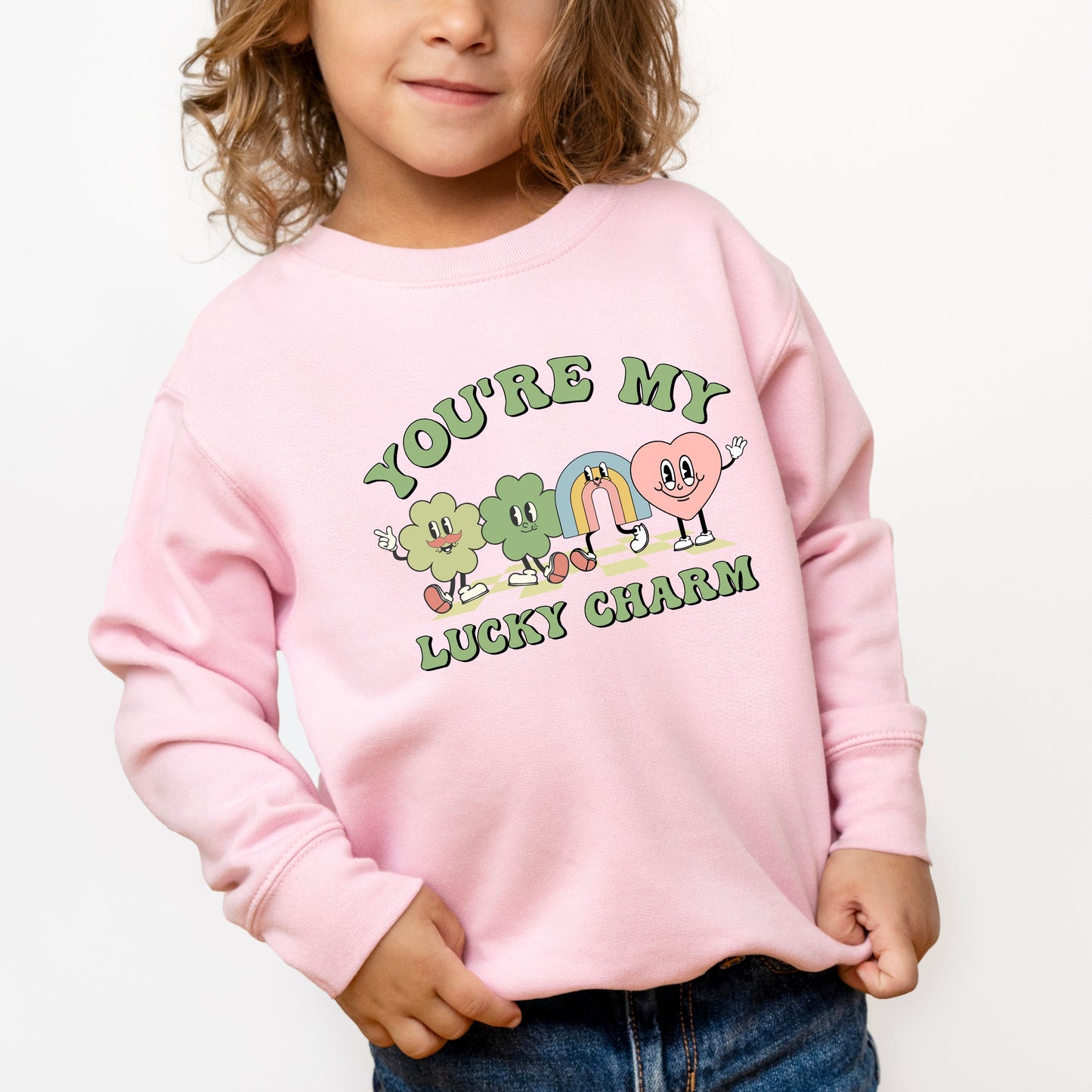 You're My Lucky Charm Clovers | Toddler Graphic Sweatshirt