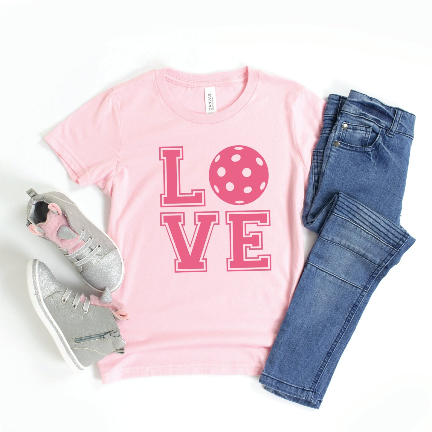 Pickleball Love | Youth Graphic Short Sleeve Tee