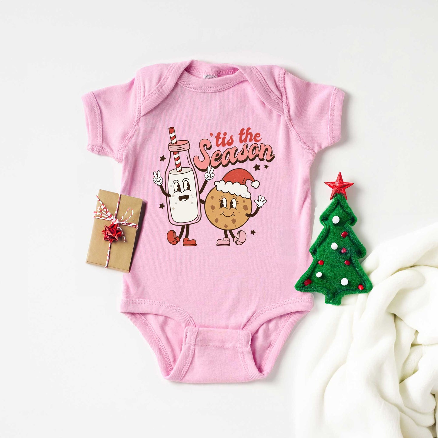 Milk And Cookie Season | Baby Graphic Short Sleeve Onesie