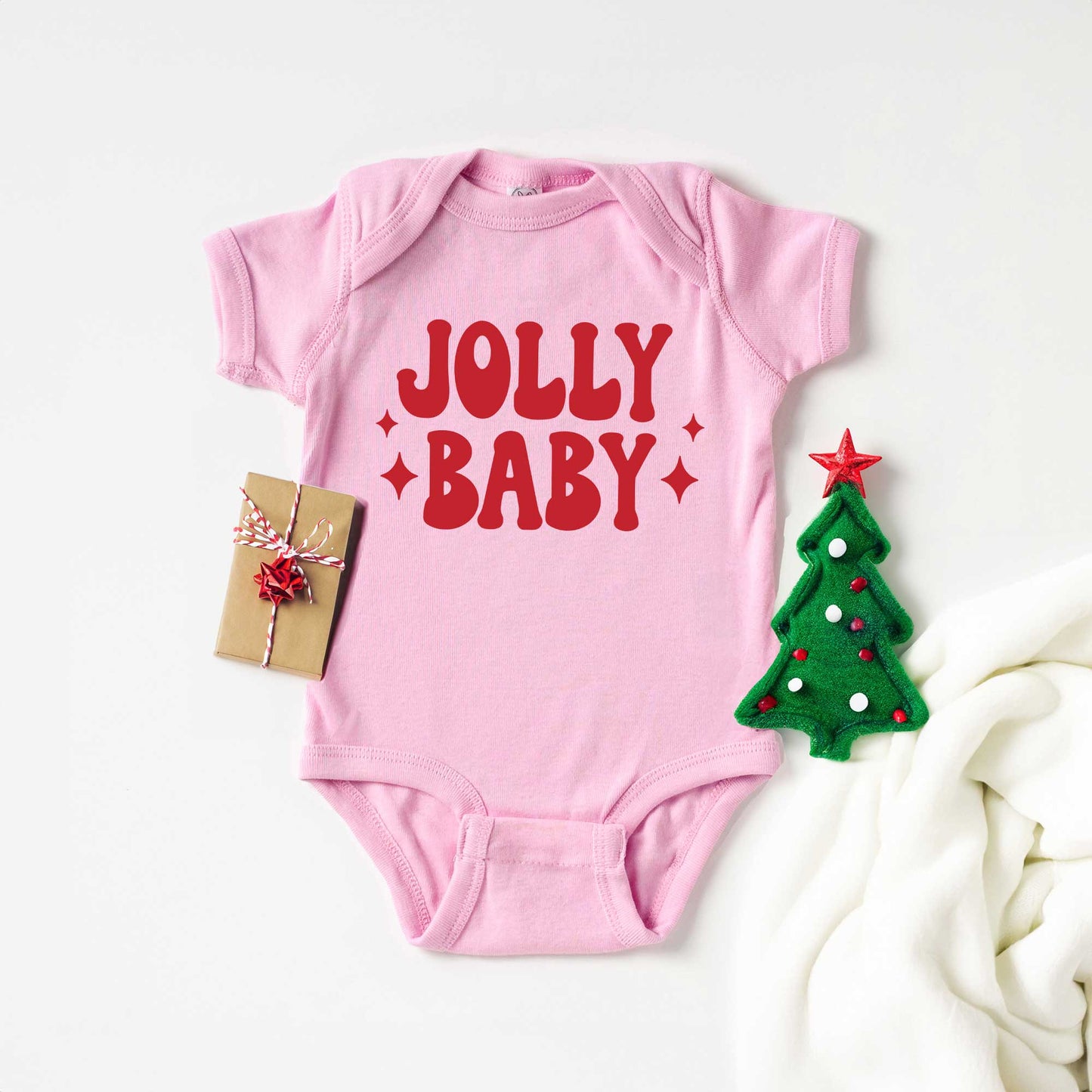 Jolly Baby Stars | Baby Graphic Short Sleeve Onesie
