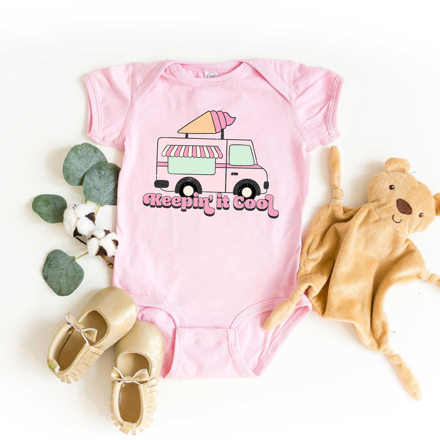 Keepin' It Cool Truck | Baby Graphic Short Sleeve Onesie