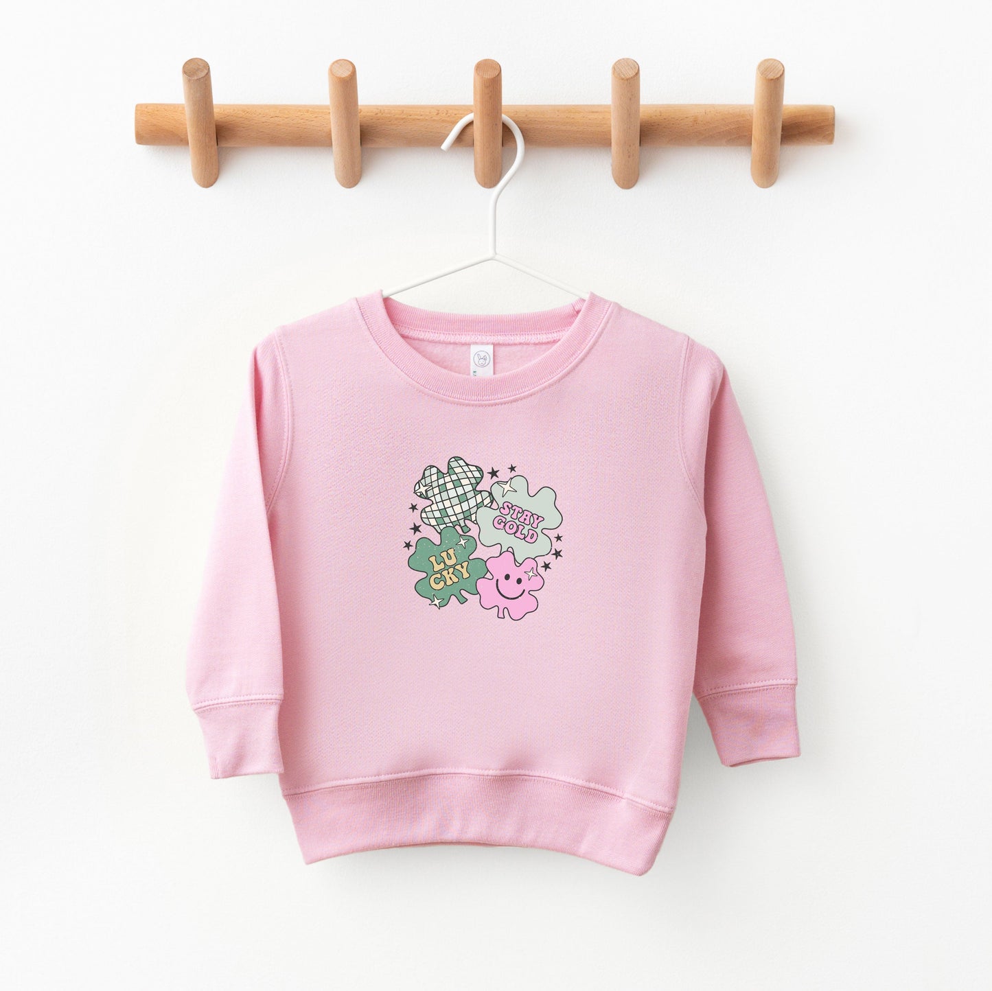 Stay Gold Lucky Shamrocks | Toddler Sweatshirt