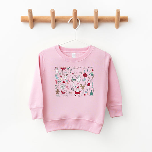 Christmas Doodles | Toddler Sweatshirt