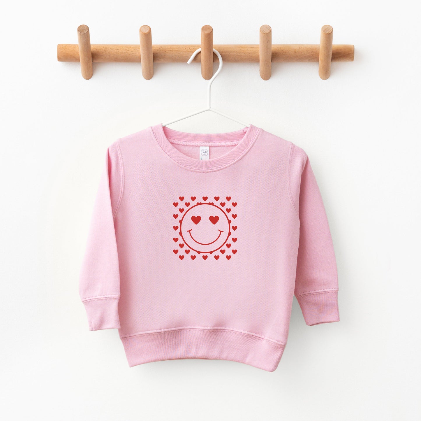 Smiley Face Hearts | Toddler Sweatshirt