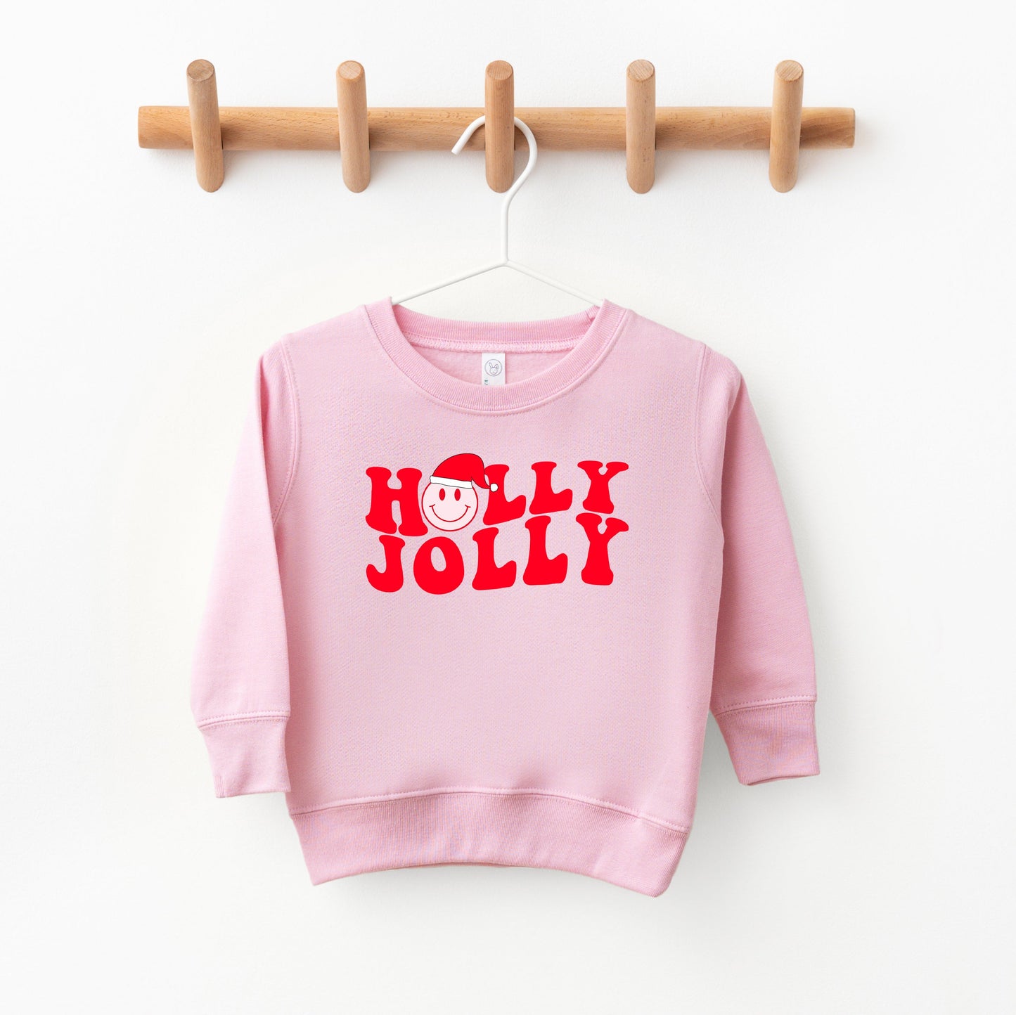Holly Jolly Smiley Face | Toddler Sweatshirt