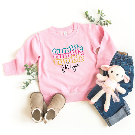 Tumble Flip Stacked | Toddler Sweatshirt