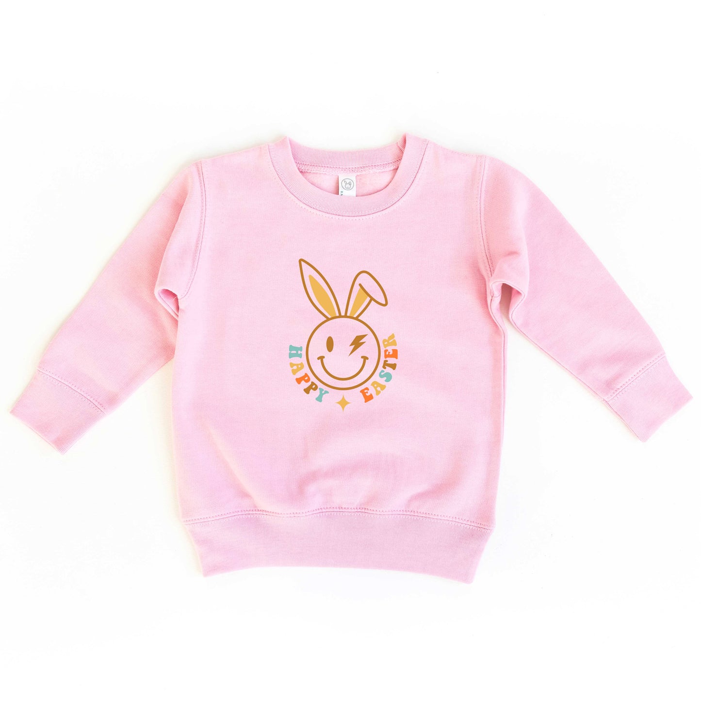Happy Easter Smiley Lightning Bolt | Toddler Sweatshirt