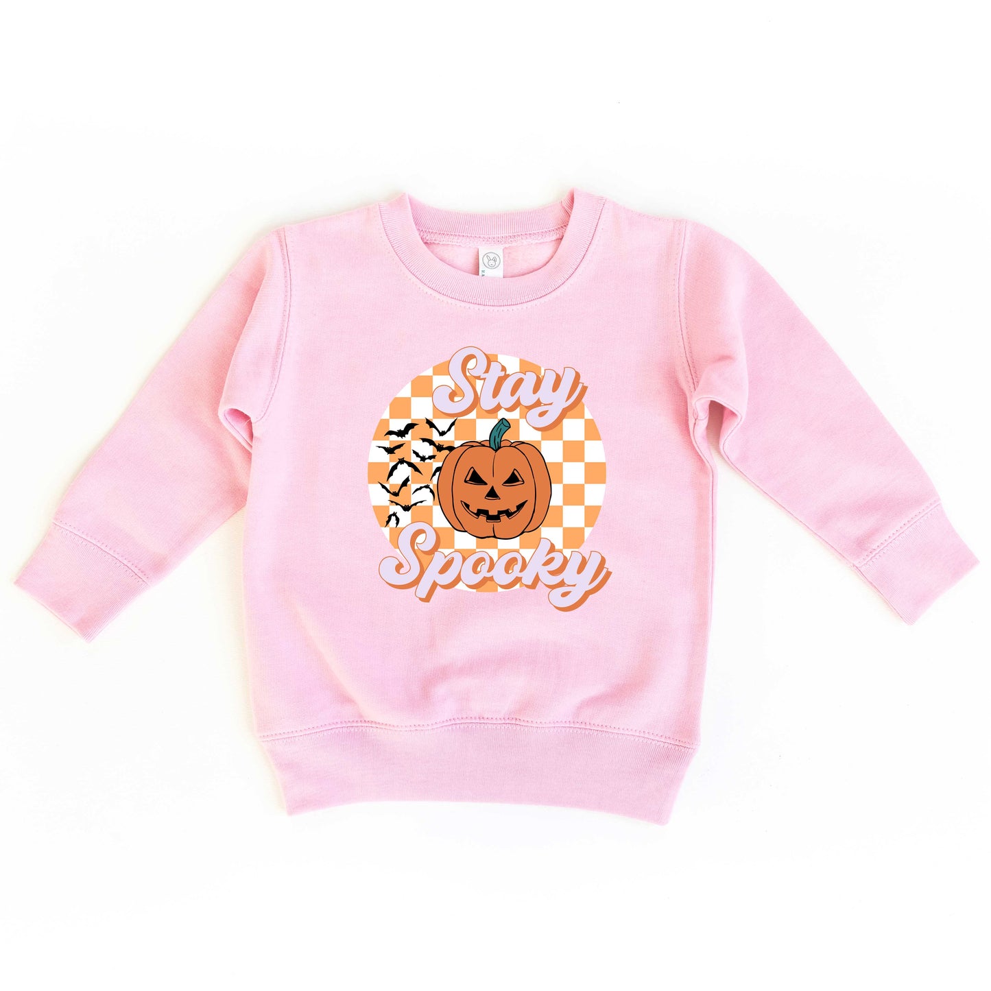 Stay Spooky Bats Checkered | Toddler Graphic Sweatshirt