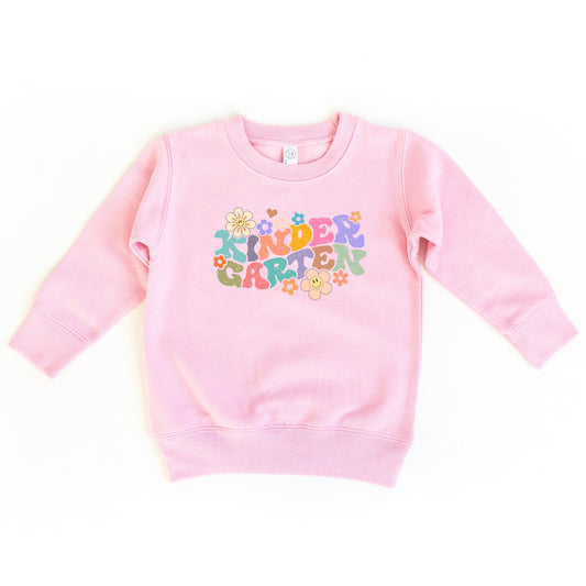Kindergarten Flowers | Toddler Graphic Sweatshirt