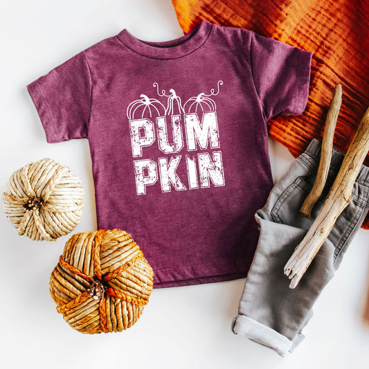 Pumpkin Distressed | Toddler Graphic Short Sleeve Tee