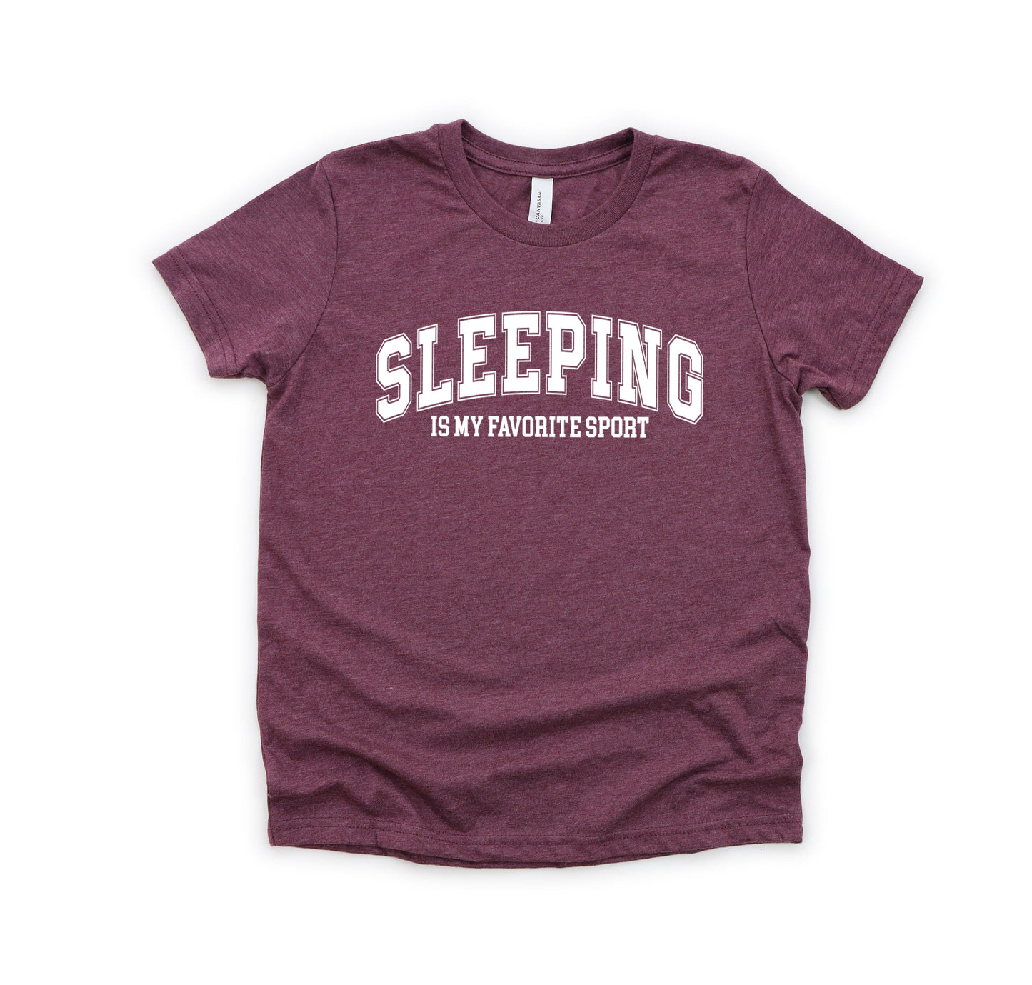 Sleeping is My Favorite Sport | Youth Short Sleeve Crew Neck