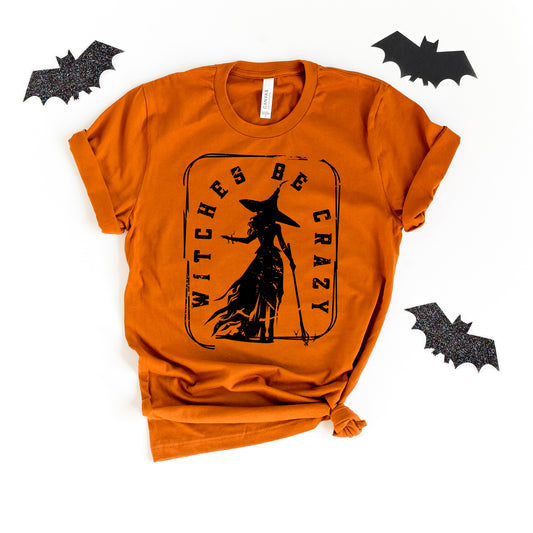 Witches Be Crazy Rectangle | Short Sleeve Crew Neck